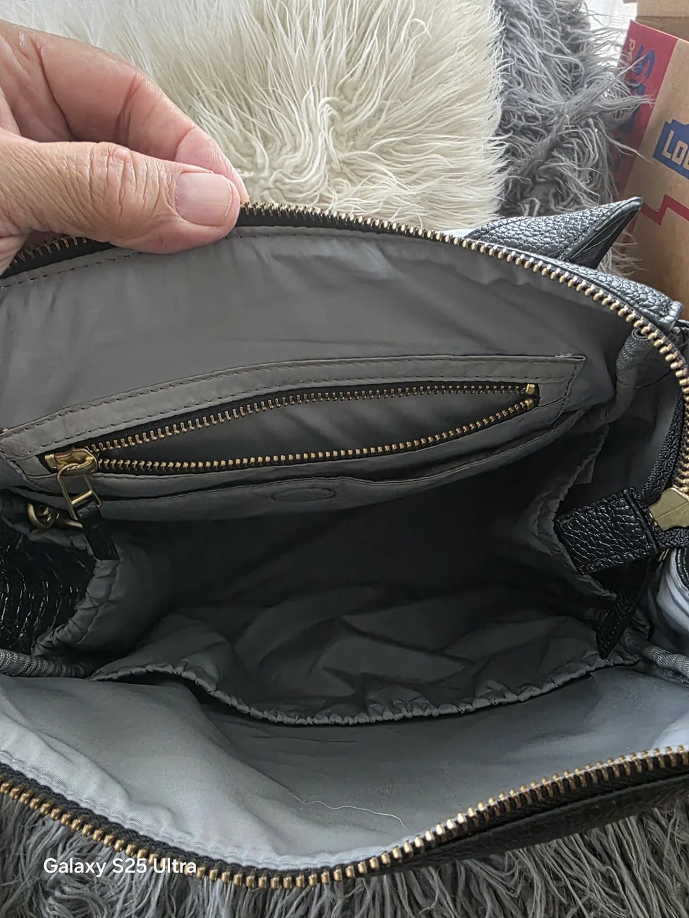Freshly Picked BlackDiaper Bag Stylish With Minor Scratches See Pics